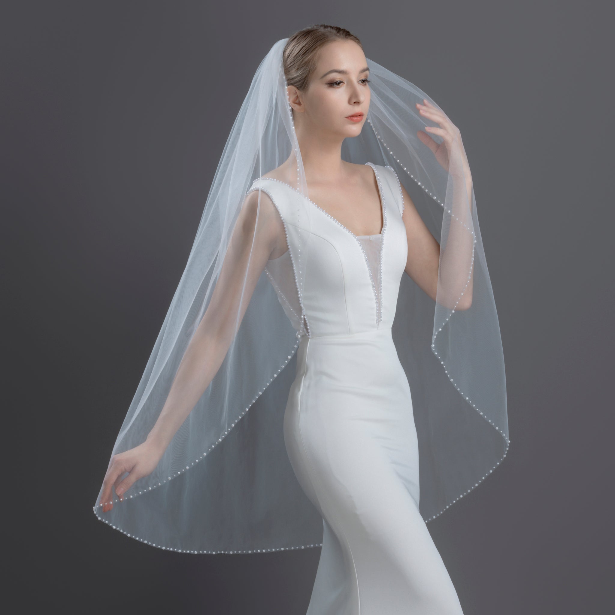 Wholesale Pearl Veils | Farinosa Bridal