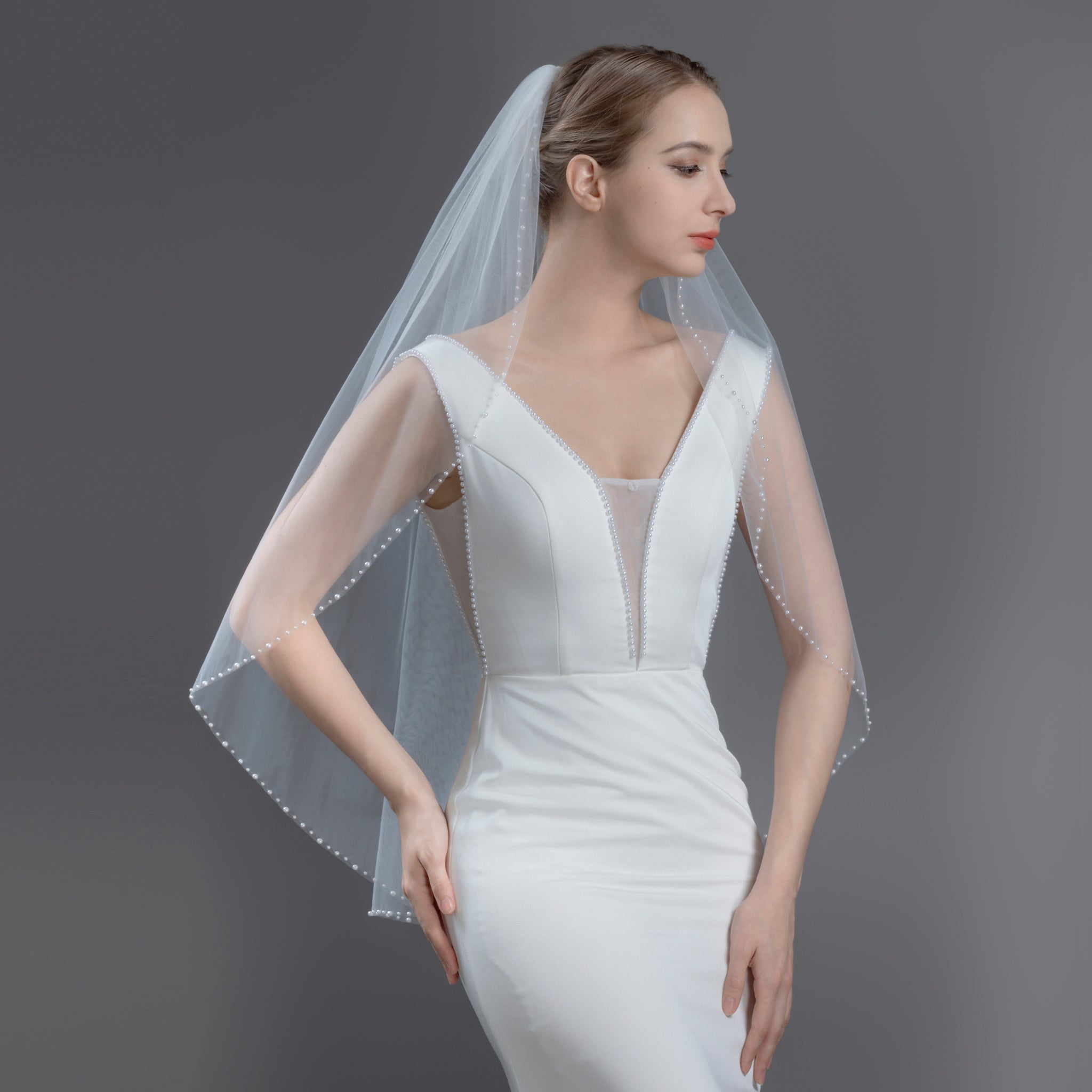 Wholesale Pearl Veils | Farinosa Bridal