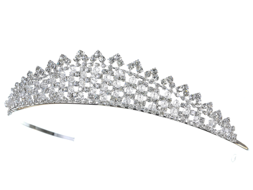 Rhinestone crystal Bridal Wedding Tiara Headpiece CR1137