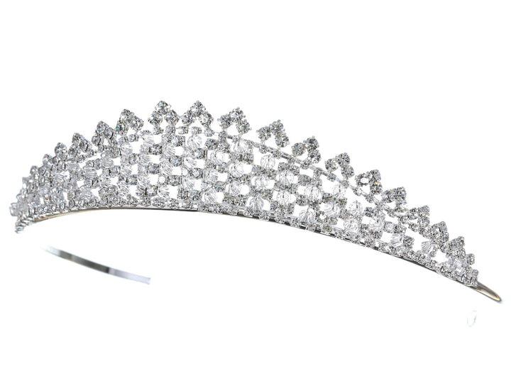 Rhinestone crystal Bridal Wedding Tiara Headpiece CR1137