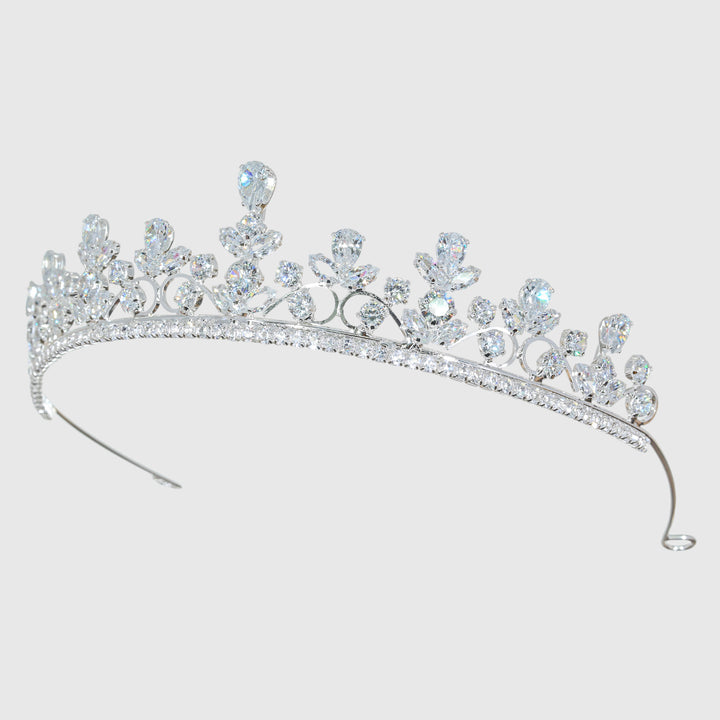 CR330 Cubic Zirconium CZ Crystal Bridal Tiara Crown