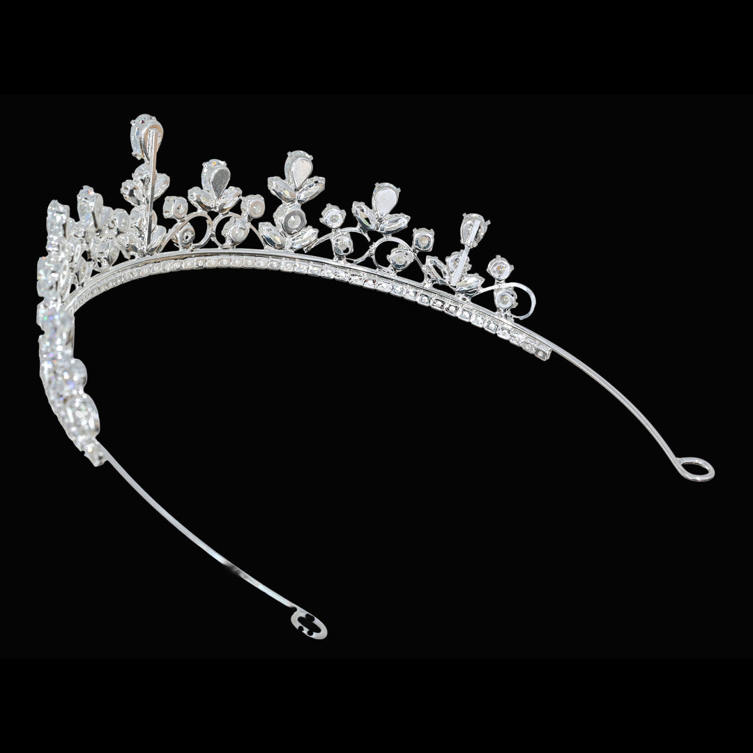 CR330 Cubic Zirconium CZ Crystal Bridal Tiara Crown