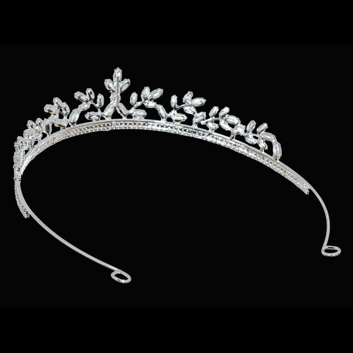 CR331 Cubic Zirconium CZ Crystal Bridal Tiara Crown