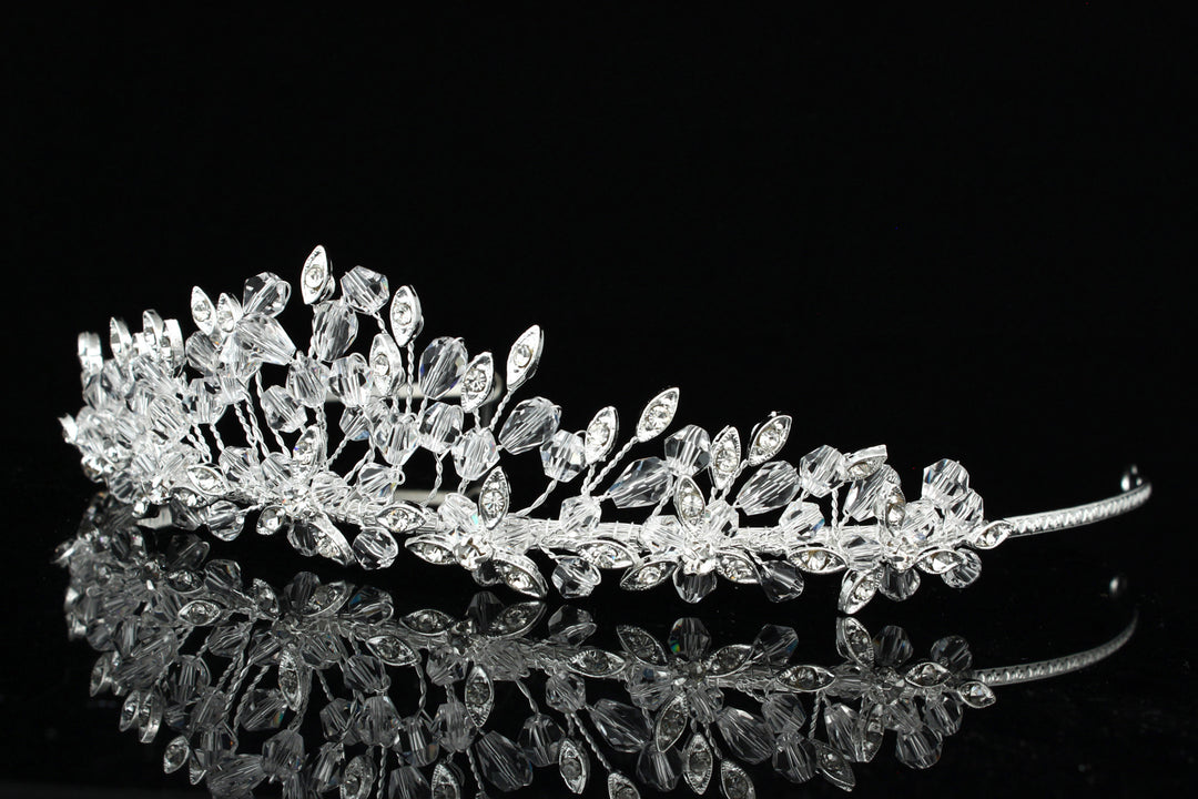 Handmade Rhinestone Crystal Bridal Wedding Tiara Headpiece CR829