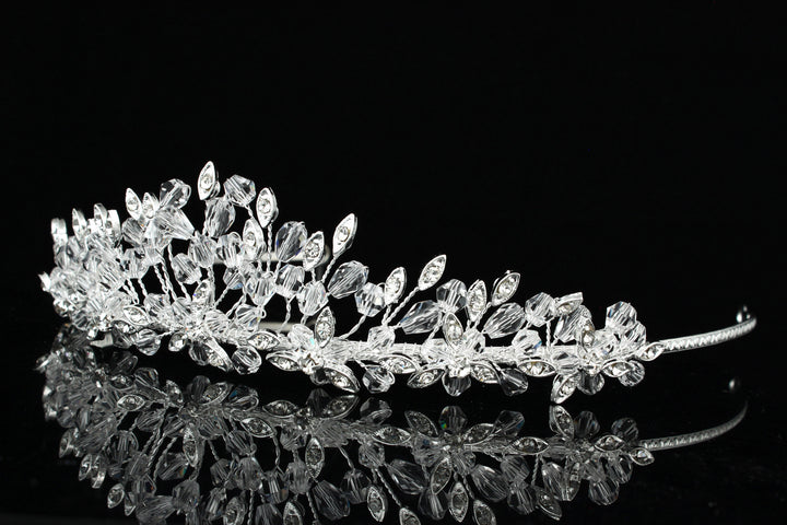 Handmade Rhinestone Crystal Bridal Wedding Tiara Headpiece CR829