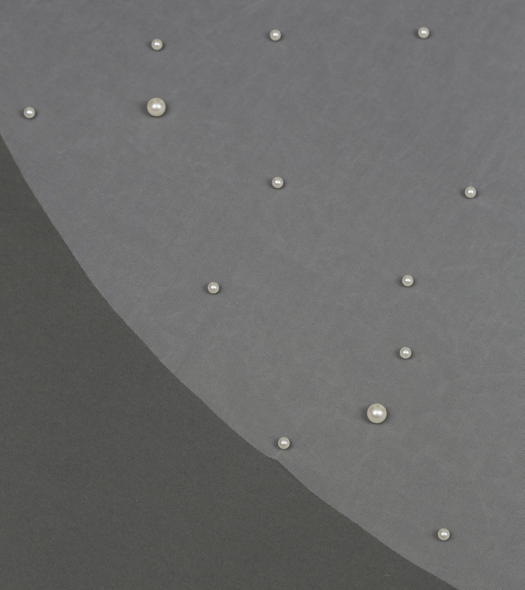 FS6355 Scattered Pearls Bridal Wedding Veil 39" 118"