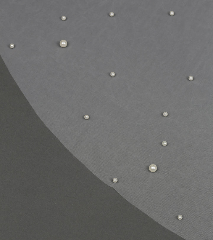 FS6355 Scattered Pearls Bridal Wedding Veil 39" 118"